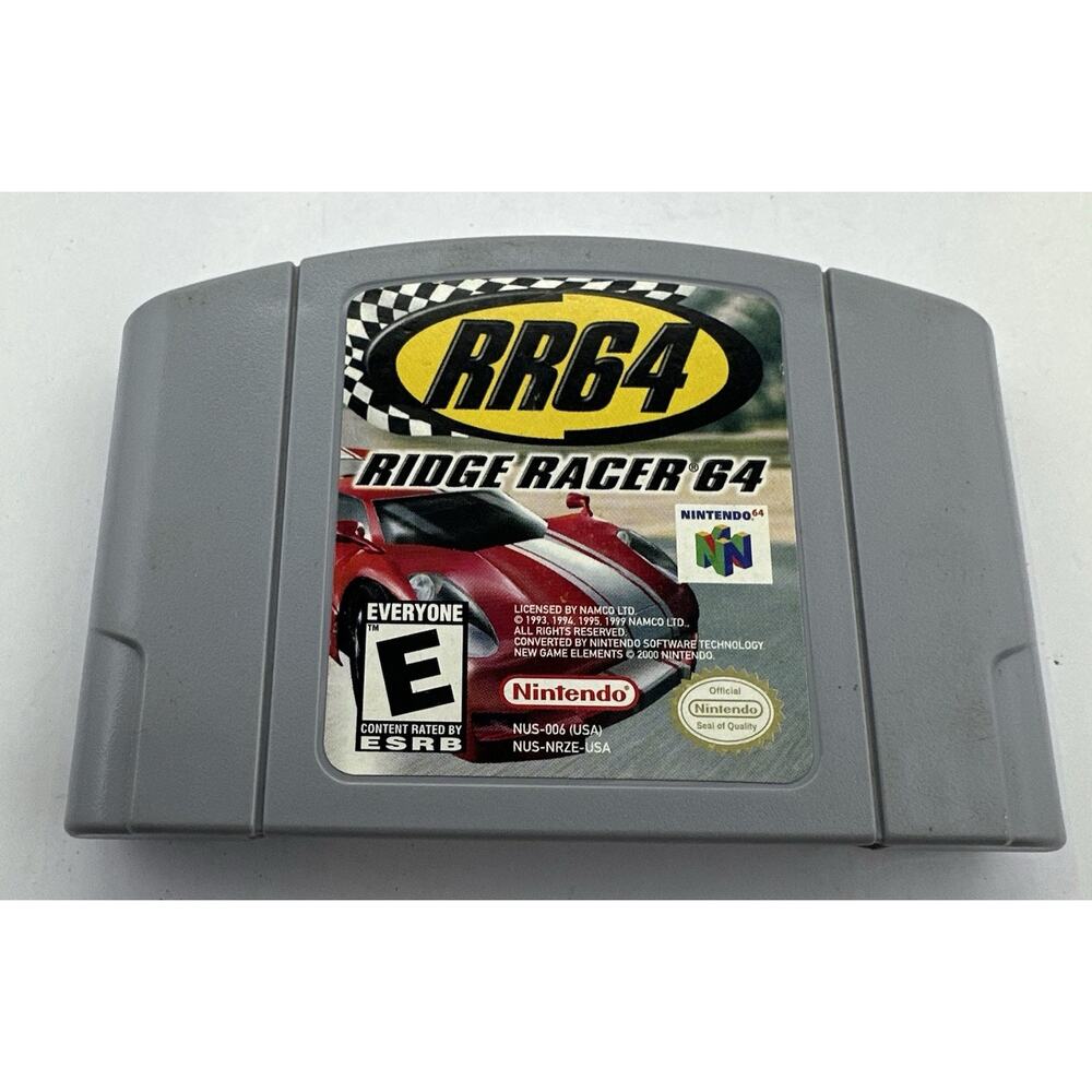 RIDGE RACER 64 RR64 Nintendo Cartridge N64 Authentic Tested Retro Gaming Cleaned